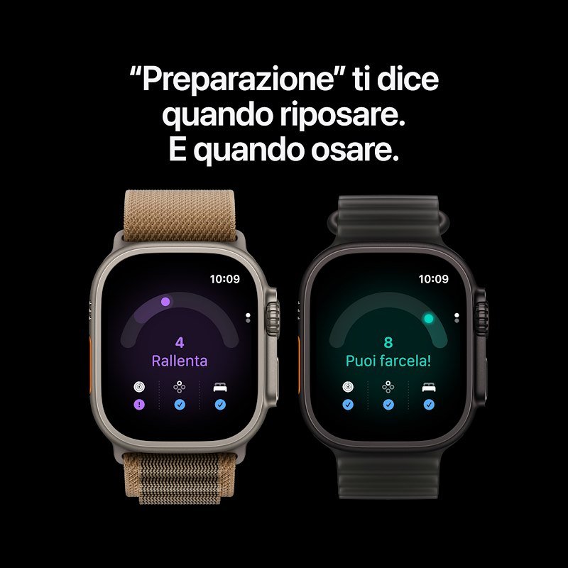 Apple Watch Ultra 4 GPS+Cellular 49MM  S/M Cassa Titanio Naturale e Sport Band Sabbia