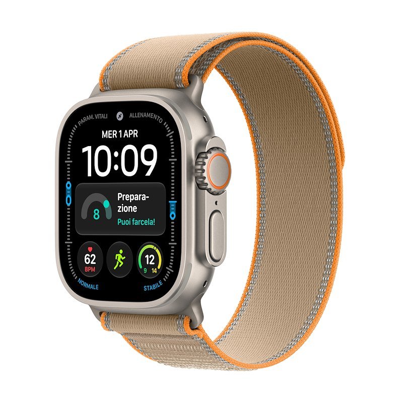 Apple Watch Ultra 4 GPS+Cellular 49MM M/L Cassa Titanio Naturale e Sport Band Sabbia
