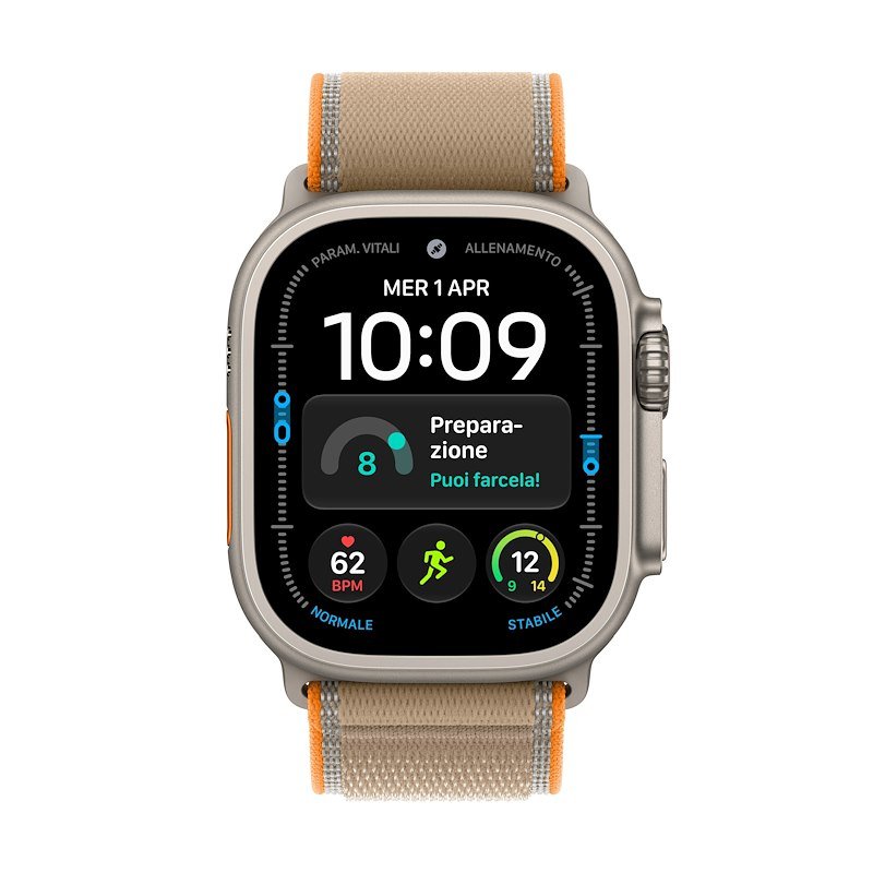 Apple Watch Ultra 4 GPS+Cellular 49MM M/L Cassa Titanio Naturale e Sport Band Sabbia