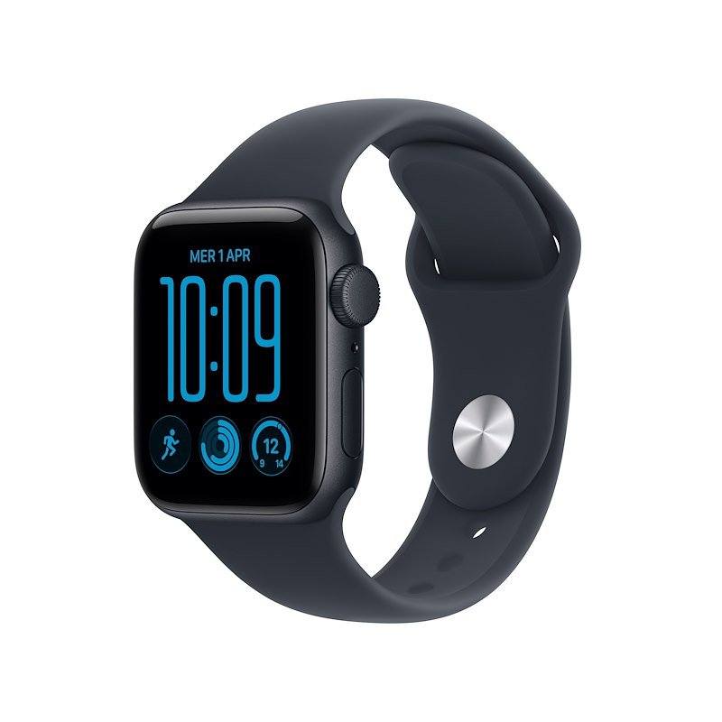 Apple Watch SE 3 GPS 40MM S/M Cassa Alluminio Mezzanotte e Sport Band Blu Marino