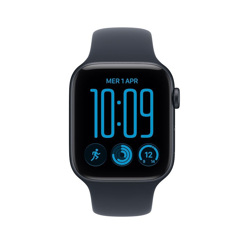 Apple Watch SE 3 GPS+Cellular 44MM M/L Cassa Alluminio Mezzanotte e Sport Band Blu Marino