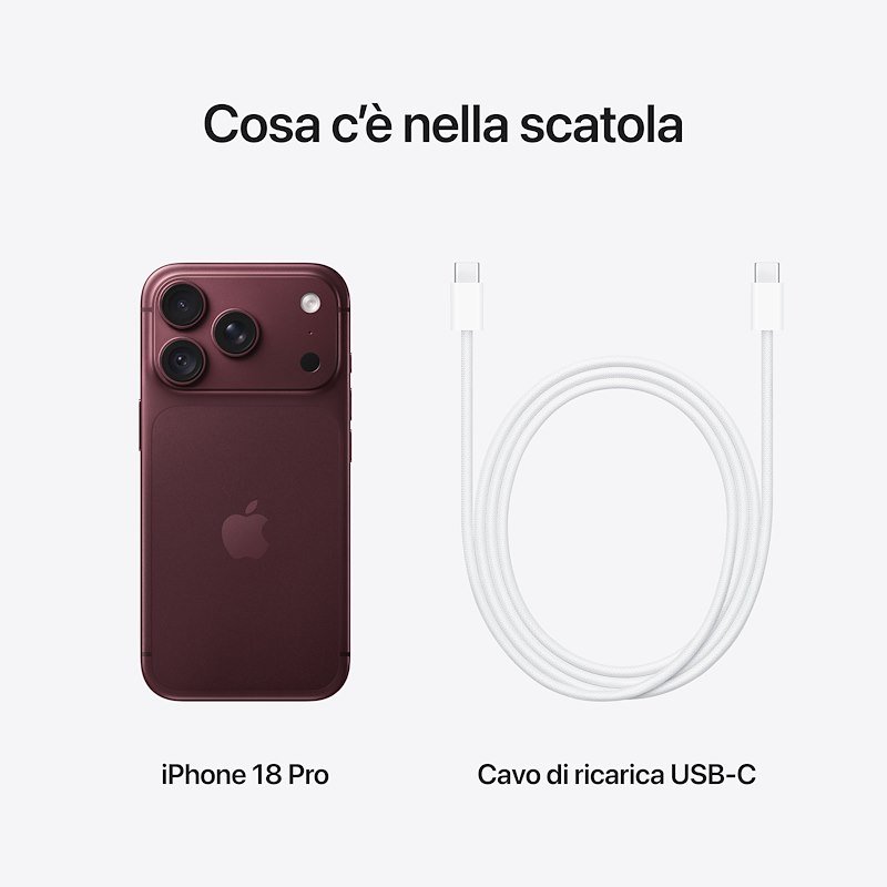 Apple iPhone 18 Pro 256GB Borgogna