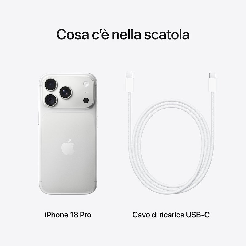 Apple iPhone 18 Pro 2TB Argento