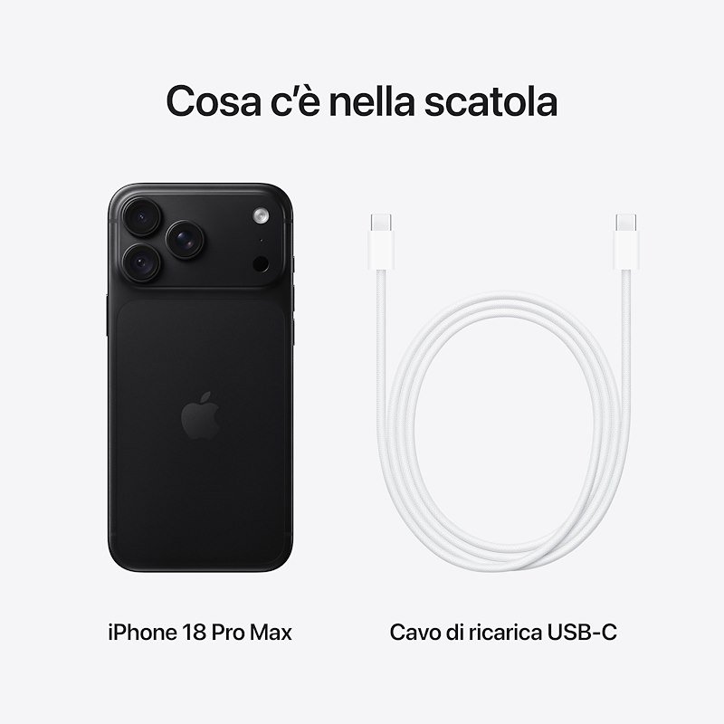 Apple iPhone 18 Pro Max 256GB Nero