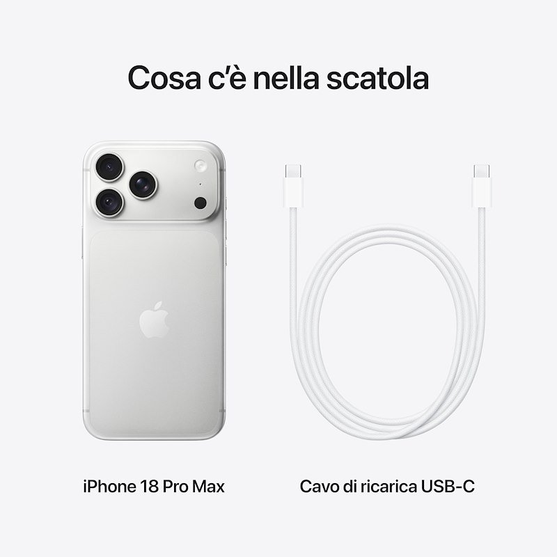 Apple iPhone 18 Pro Max 256GB Argento