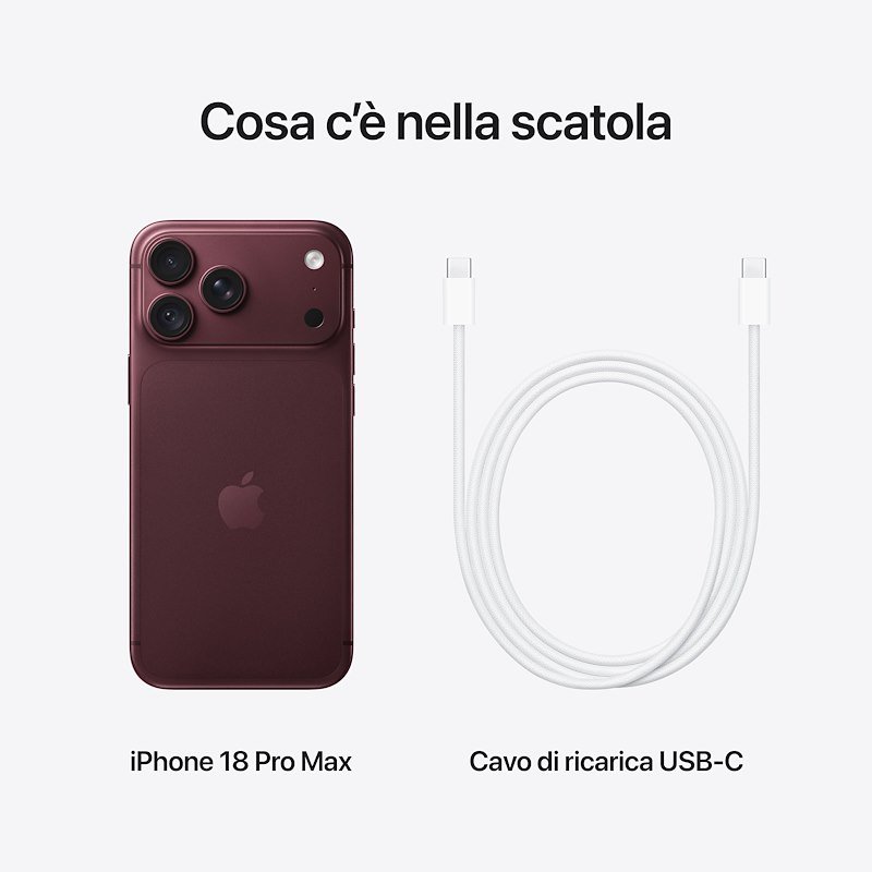 Apple iPhone 18 Pro Max 2TB Borgogna