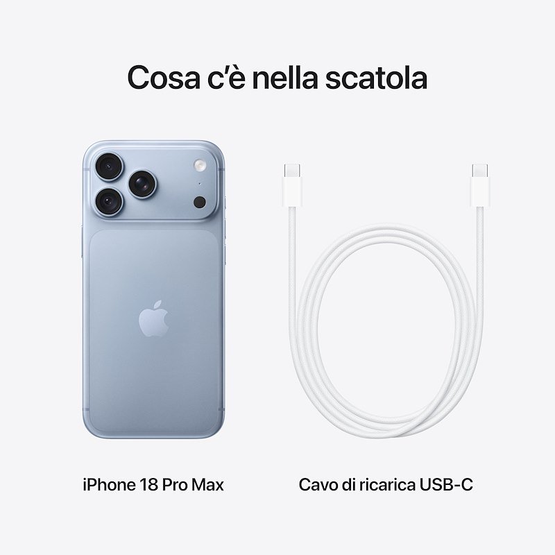 Apple iPhone 18 Pro Max 2TB Ghiacciaio