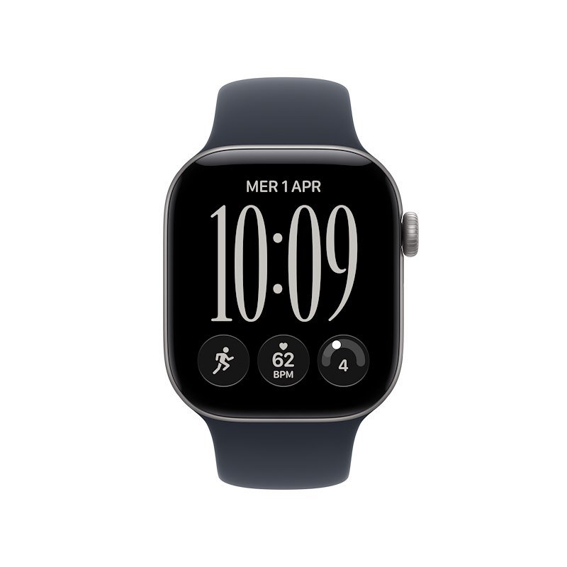 Apple Watch Series 12 GPS+Cellular 42MM M/L Cassa Alluminio Grigio siderale e Sport Band Blu