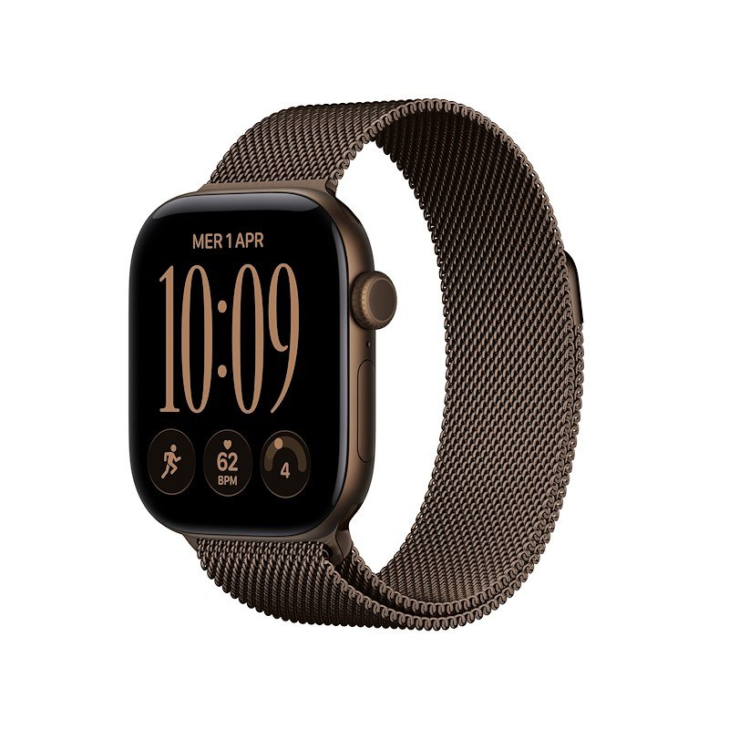 Apple Watch Series 12 GPS 42MM Cassa Alluminio Bronzo Scuro E Loop Milanese Bronzo Scuro