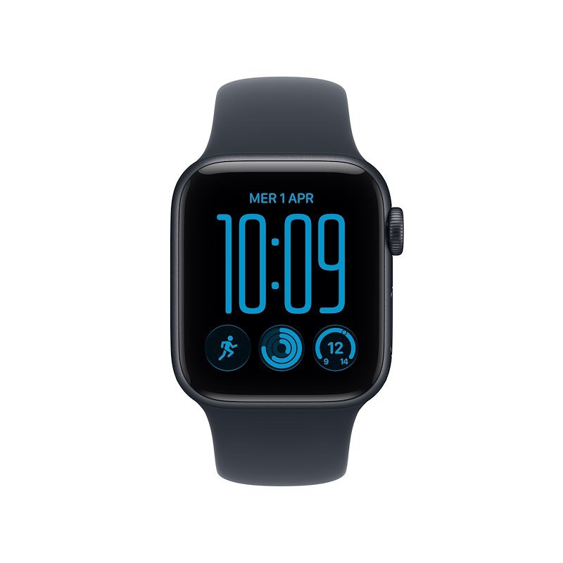 Apple Watch SE 3 GPS+Cellular 40MM S/M Cassa Alluminio Mezzanotte e Sport Band Blu Marino