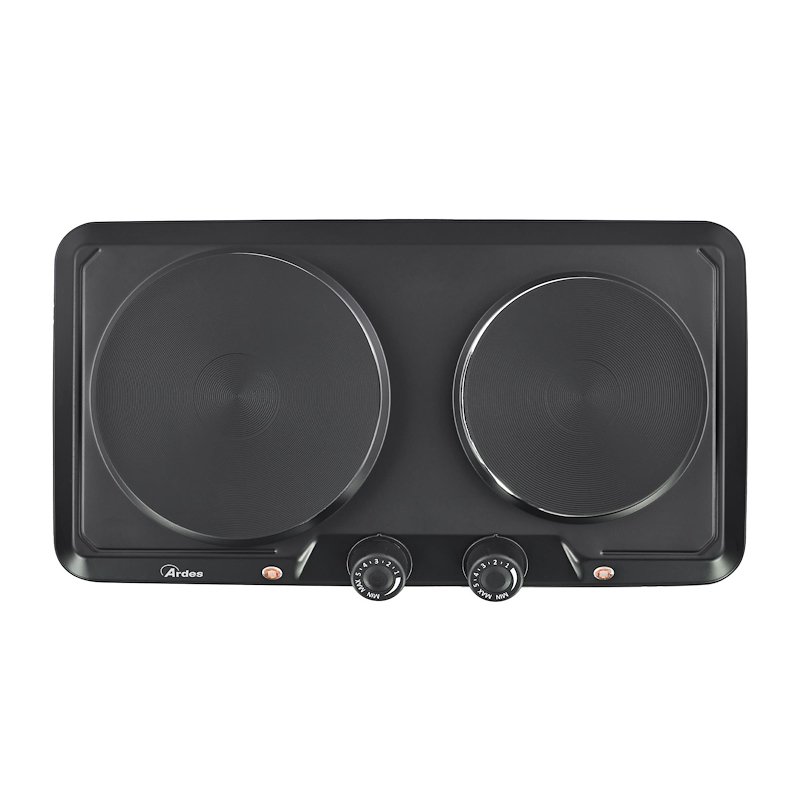 Ardes Fornello elettrico Focus Duo ARFOEL05 Nero