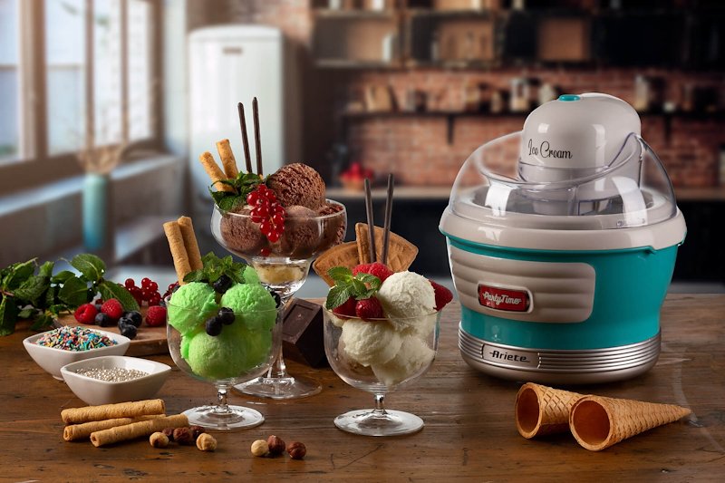 Ariete Gelatiera Ice Cream Maker Party Time 643 Azzurro