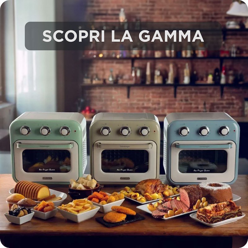 Ariete Friggitrice ad Aria + Forno Vintage 4632 Verde