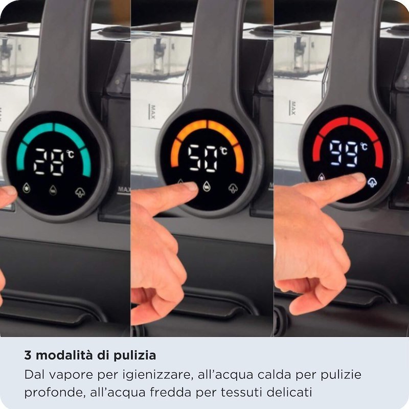 Ariete Lavatappeti e pulitore a vapore Spot Cleaner Steam PRO 5in1 2484 Nero