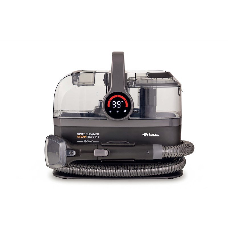 Ariete Lavatappeti e pulitore a vapore Spot Cleaner Steam PRO 5in1 2484 Nero
