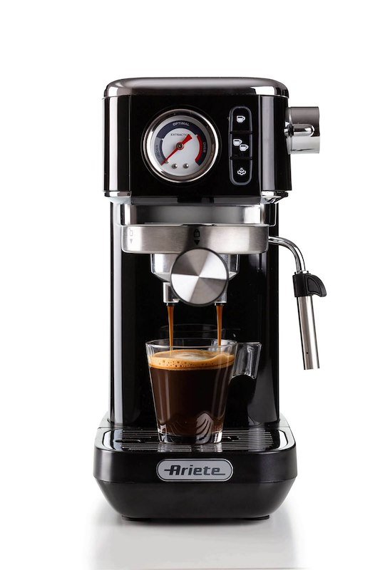 Ariete Macchina da caffè con manometro 1381 Nero