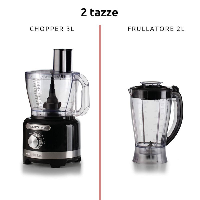 Ariete Robot Tritatutto Gourmet Pro Moderna 3L 1782 Nero