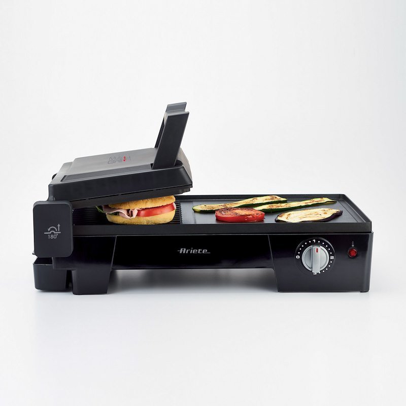 Ariete Bistecchiera Multi Grill 3 in 1 1916 Nero