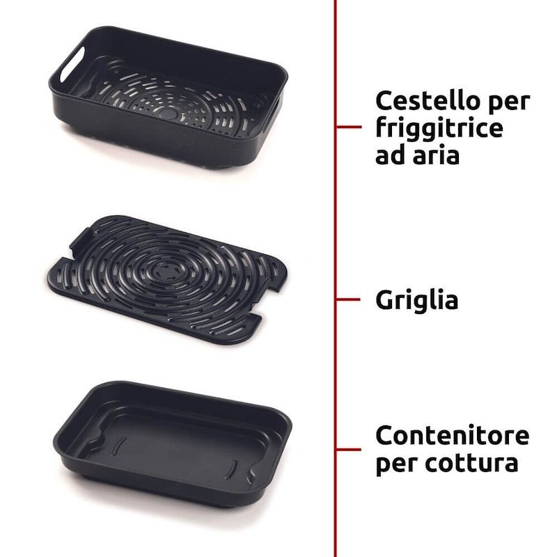 Ariete Friggitrice ad Aria e Bistecchiera 4635 Nero