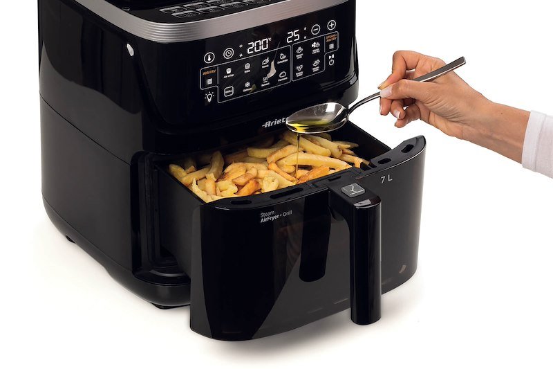 Ariete Friggitrice ad aria con funzione vapore+ Grill 4636 Nero