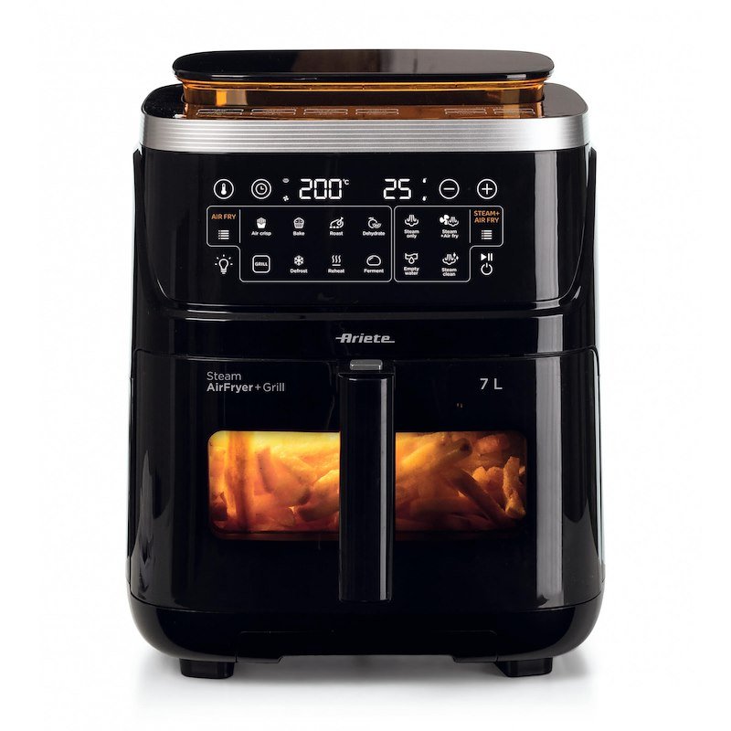Ariete Friggitrice ad aria con funzione vapore+ Grill 4636 Nero