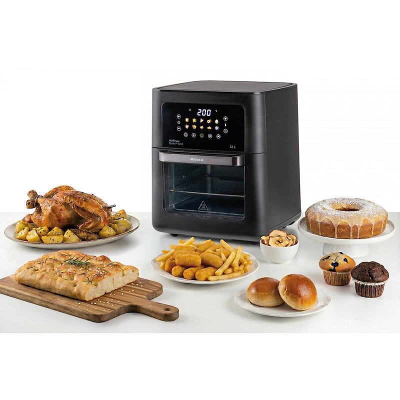 Ariete Friggitrice ad aria Air Fryer Oven + Grill 4641 Nero