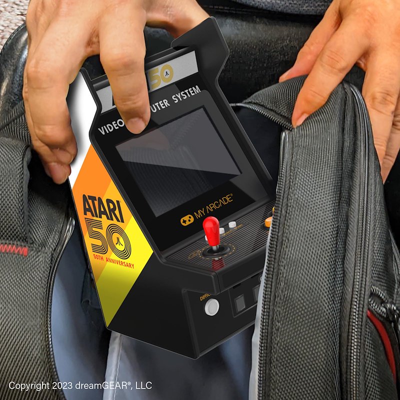 Polyphoto Console Portatile ATARI MICRO PLAYER PRO Dgunl-7013 Nero