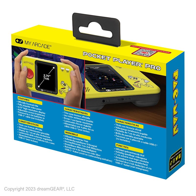 Polyphoto Console portatile PAC-MAN POCKET PLAYER PRO  Dgunl-4198