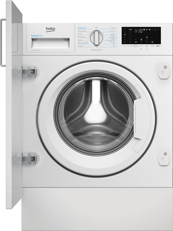 Beko Lavatrice Incasso Wit8a4bw 8Kg FRONT LOADER BUILT IN Bianco