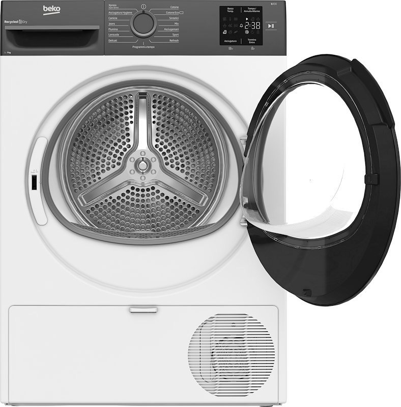 Beko Asciugatrice Slim BMEUTS372A 7 Kg Grey,White