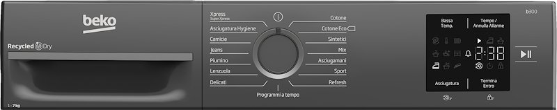 Beko Asciugatrice Slim BMEUTS372A 7 Kg Grey,White