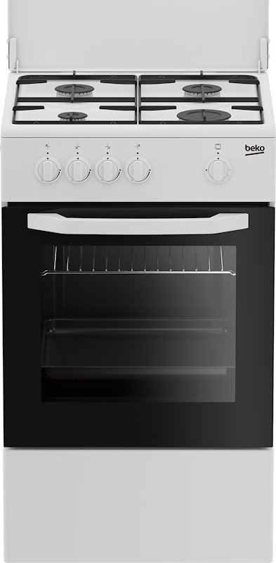 Beko Cucina Gas con Forno Gas CSG42009DW  Nero, Bianco