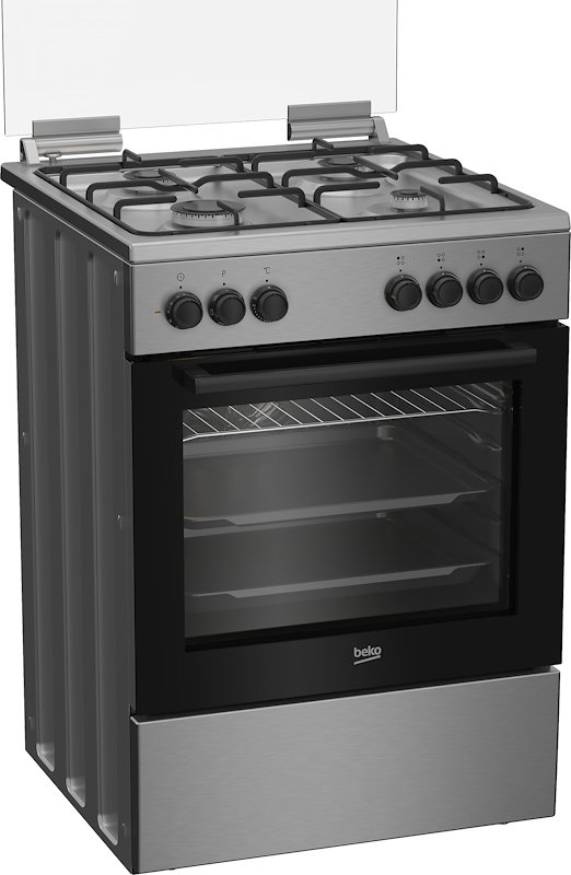Beko Cucina Gas Forno Elettrico FBE62120XD Grigio/Inox