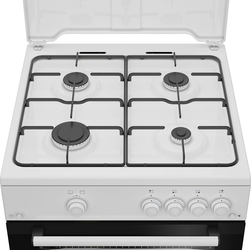Beko Cucina Gas Forno Gas FBG62010DW Bianco