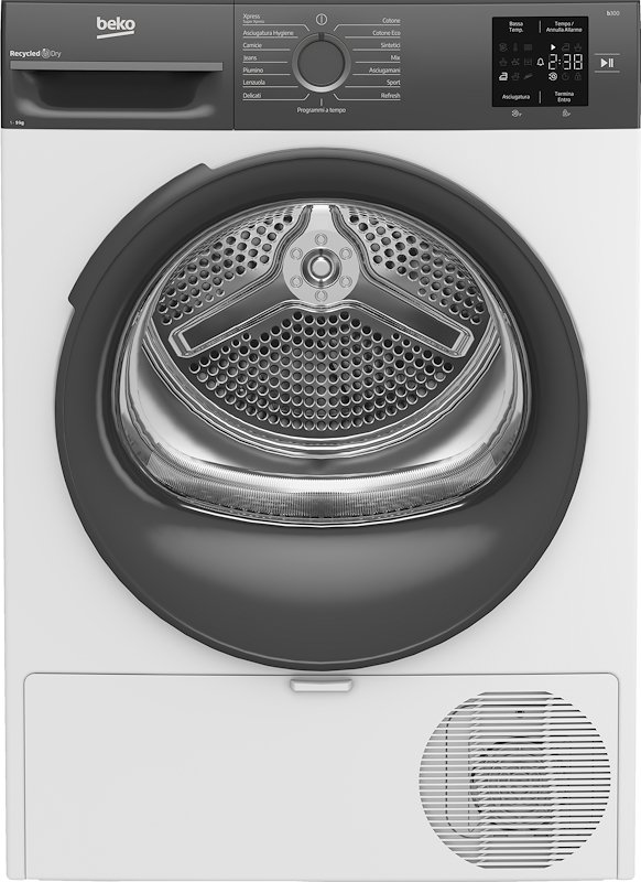 Beko Asciugatrice 9kg Bmteu93ea Grigio, Bianco