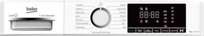 Beko Lavatrice a carica frontale Bmx8126db Bianco