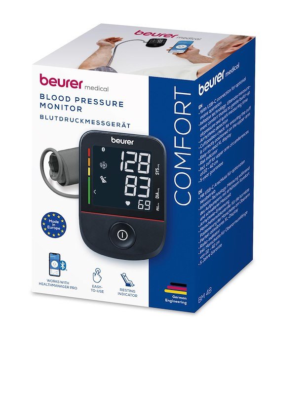 Beurer Misuratore Pressione da Braccio BM 48 BT Nero