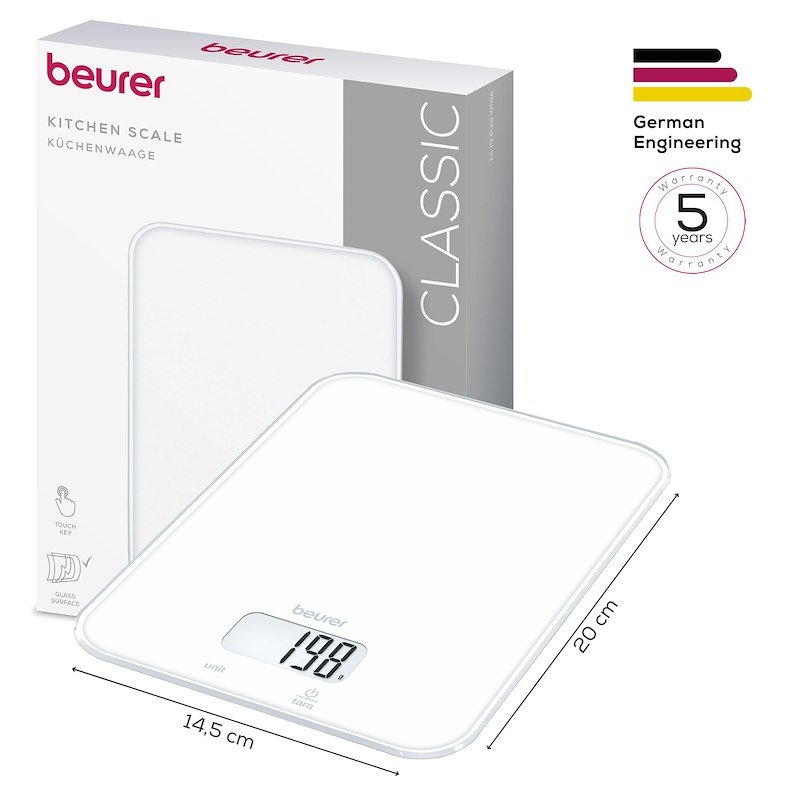 Beurer Bilancia Ks 19 Pure Bianco