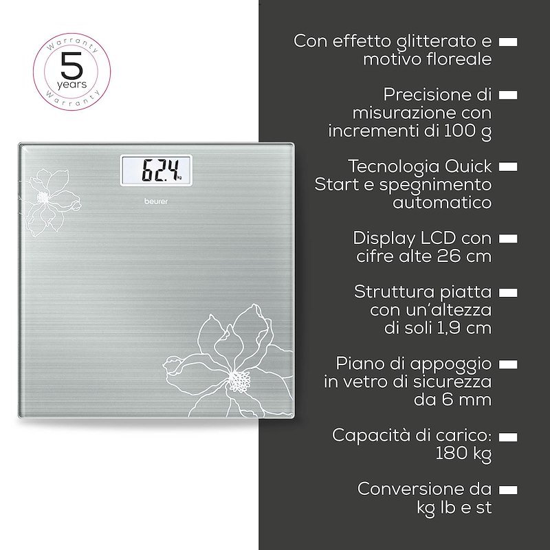 Beurer Bilancia pesapersone Gs 10 Glitter