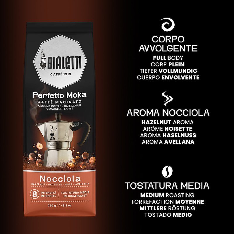 Bialetti Caffè macinato Perfetto Moka Nocciola