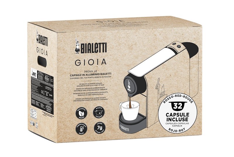 Bialetti Macchina automatica Bundle Gioia Bianco+32 Caps New