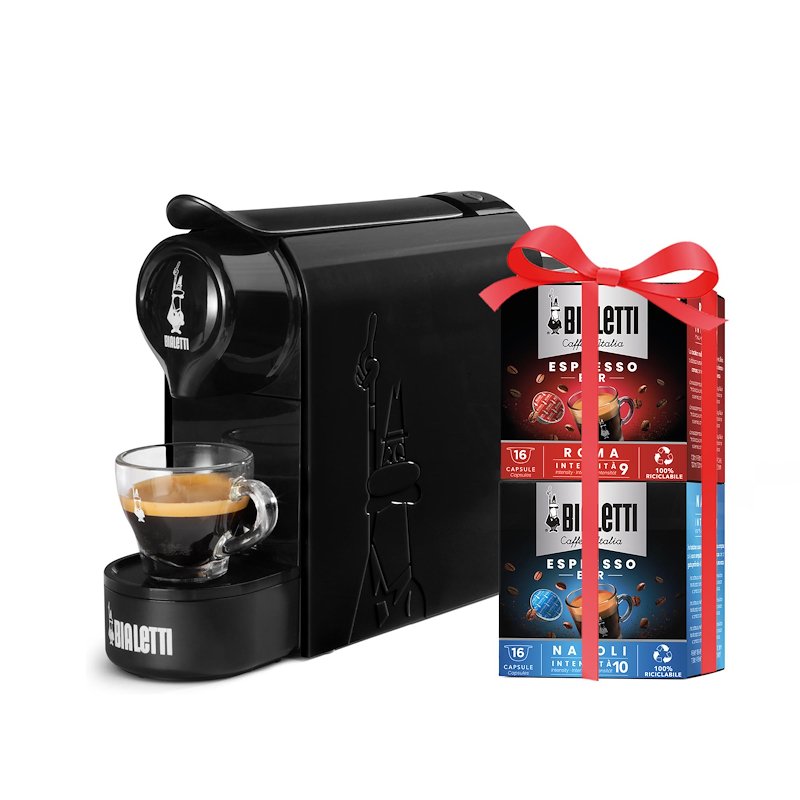 Bialetti Macchina automatica Bundle Gioia Nero+32 Caps