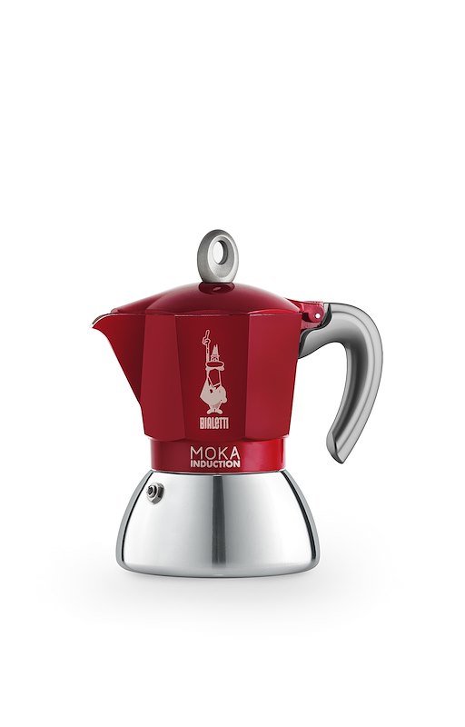 Bialetti Moka Induction 4 tazze 0006944/np Rosso/Silver