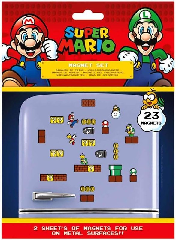 PYRAMID Super Mario Set di 23 magneti (Regno dei funghi) Ms65081