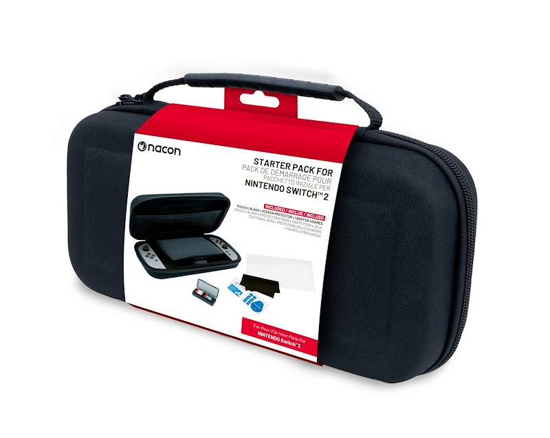 Big Ben Interactive Kit custodia + vetro + case giochi Switch 2 Switchnewpack5black nero