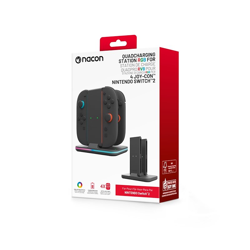 Big Ben Interactive Ricarica per 2 joycon e 1 controller Switch 2 Switchnewjccharger