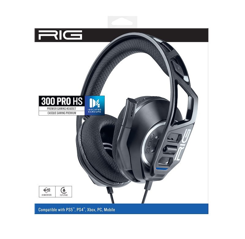 Nacon Cuffie gaming RIG 300 PRO HS PS4/PS5 nero