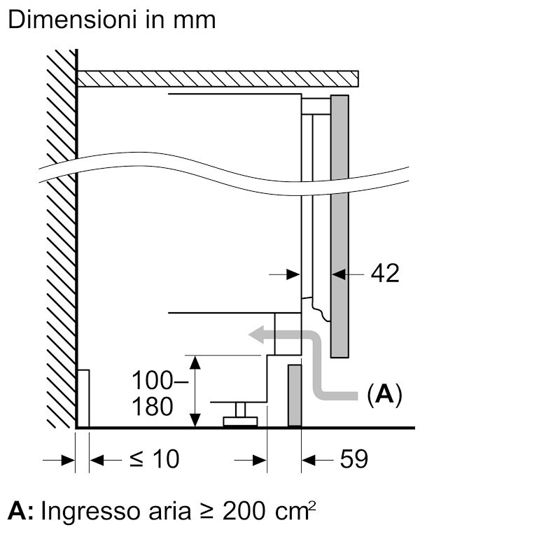 Bosch Frigorifero a Incasso Sottopiano KUL22VFD0 Bianco