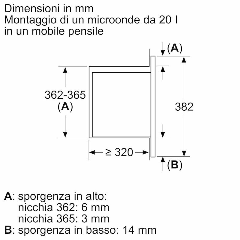Bosch Microonde da incasso Bfl623mb4 nero