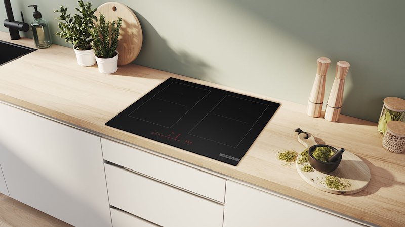 Bosch Piano cottura a induzione  Serie 6 Pvq61chb1e nero opaco